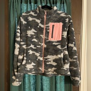 Army zip up sweater